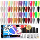 BORNPRETTYジェルネイルカラージェルセット33色と6種類ネイルトップコートソークオフジェルネイルアートサロン用品ジェルネイルセット初心者人気