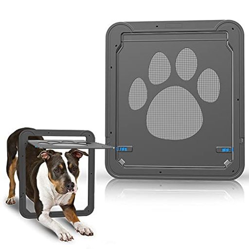 PETLESOペットドア網戸用大型犬網戸犬出入り口犬の網戸犬用扉取付簡単マグネット式開閉30cmx36cm(中大..