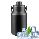 ZREJJON アイスコンテナ キャンプ 氷いれ アイスタンク アイスジャグ ウォータータンク ウォータージャグ 3.8L 大容量 ダブルステンレス 真空 断熱...
