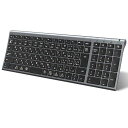 iCleverキーボードBluetoothワイヤレス無線日本語JIS配列3台同時接続可能テンキー付きフルサイズ超薄型静音設計Type-C充電式コンパクトパソコン用キーボードラップトップPCiPadiPhoneスマホ用