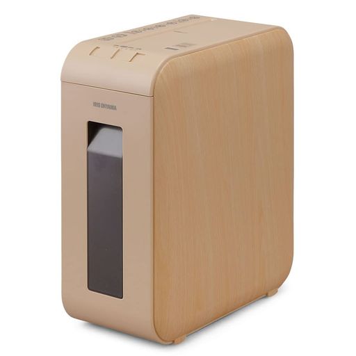 アイリスオーヤマ業(yè)務用シュレッダーマイクロクロスカットオフィスシュレッダー細斷速度約2.2m/分A4/6枚同時細斷容量12LKP4HMSV-Cベージュ