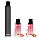 HECCO 電子タバコ イチゴスイカ フレーバー 使い捨て ミックス風味 ポケットシーシャ 爆煙 ニコチン タールなし コンパクト 交換用カートリッジ2個付き ...