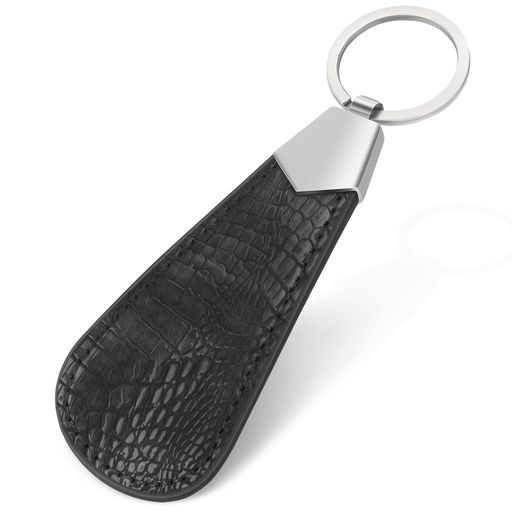 [ZOMAKE]靴べらキーホルダー携帯用ミニ軽量PUカバーステンレス製コンパクト高級おしゃれ