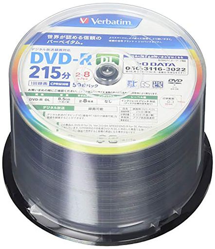 С٥ॸѥ(VERBATIM JAPAN) 1Ͽ DVD-R DL CPRM 215ʬ 50 2 2-8® VHR...