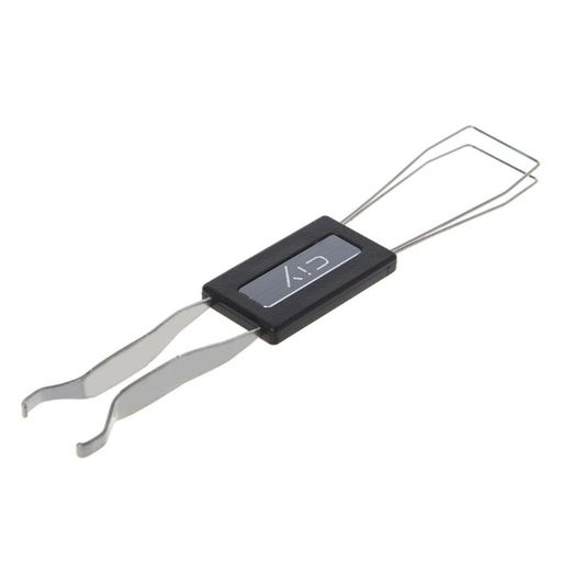 キートップ外しキーキャッププラーキーボード【2in1両用】キートップ引抜工具ステンレススチールメンテナンス工具黒(単品)