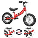Qianiペダルなし自転車子供用自転車キックバイク2-in-1234567歳の男の子女の子適し121416インチペダルとハンドブレーキ付き青赤ピンク(12インチ赤い)