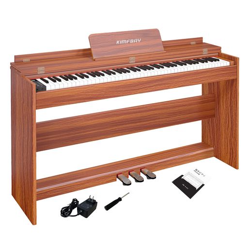 KIMFBAY電子ピアノ88鍵盤ハンマーアクション鍵盤木製ピアノアップライトピアノDigitalPiano人気88鍵ペダル付き電子ピアノ子供初心者MIDI対応(2)