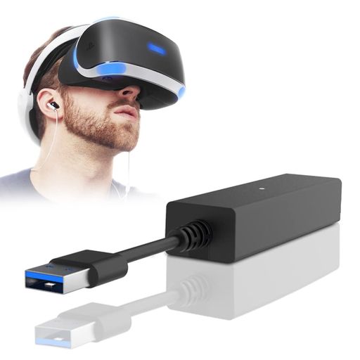 PS5VRアダプターL’QECTEDPlayStation5/PS5Pro/PS5Slim用PS4VRカメラアダプタープレイステーション5用PlayStationCameraアダプター高速データ転送信号安定