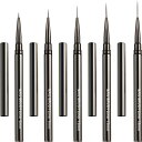 Justitネイルブラシ極細5本セットネイルライナー筆ネイルライナーブラシジェルネイルブラシ線を引くペンネイル筆極細ライナースリムブラシラインネイルブラシネイルアートストローク…