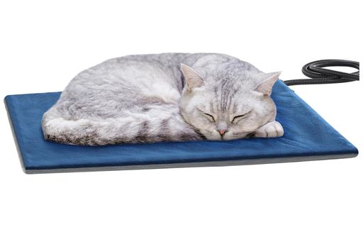 ペキュートPecuteペット用ホットカーペット猫ペット用ホットカーペットペットヒーター厚手猫犬用ヒーターマットペットカーペット角型過熱保護噛み付き防止寒さ対策Sサイズ40x30cmカバー