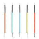 DELUXEFOXシリコンブラシドットペン5本セットジェルネイル筆ネイルブラシネイル筆ネイルアートツール点描ツール爪用ペン簡単シンプル耐久性マニキュアツールセル...