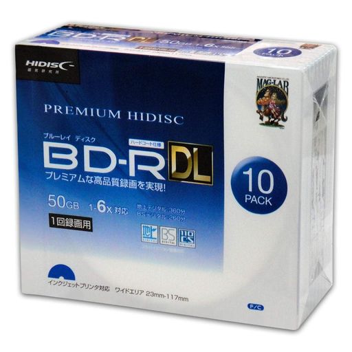 HIDISC BD-R DL 1Ͽ 6® 50GB 10 ॱ