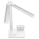 GlvanerデスクライトLEDライト折り畳みライト卓上ライト電気スタンドled無段階調光調色可愛いオシャレ2waysT字I字目に優しい折りたたみタイマータッチセンサー角度読書ペン立て付き新生活…|詳細画像