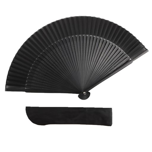 [TOuWA]扇子メンズレディース竹骨和柄軽量日本お土産お祭り花火大会忘年会新年会発表会浴衣着物和装和小物歌舞伎小物紳士用男女兼用センス2点セット(扇子、扇子袋)