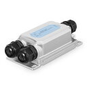 屋外IP67防水ギガビットPoEパススルースイッチ、1PoEin2PoE出力エクステンダー、IEEE802.3af/at/btPoE電源90W、10/100/1000Mbpsイーサネット、壁取り付けプラグアンドプレイ