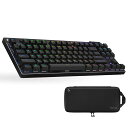 LOGICOOLGPROXTKLLIGHTSPEEDワイヤレスゲーミングキーボードテンキーレスメカニカルタクタイルGXスイッチ専用ケース付きキーボードBLUETOOTH静音日本語配列LIGHTSYNCRGB(2)