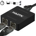 HADTK 3ポート ギガビット スイッチングハブ RJ45ネットワーク拡張コネクタ 超小型ネットワークスイッチ 樹脂製筺体 設定不要 TYPE C給電ポート付き(2)