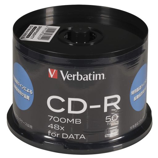 С٥ॸѥ ǡ 1Ͽ CD-R 700MB ۥ磻ȥ磻ɥץ󥿥֥ 50 SR80FP50SV1TY