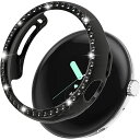 Miimall対応GooglePixelWatchケースキラキララインストーンGooglePixelWatchカバーお洒落女性傷防止超簿軽量PC材質グーグルPi...