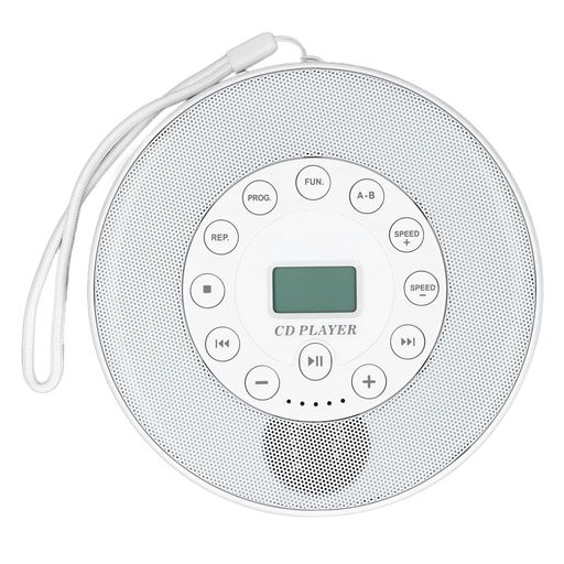 CDプレーヤーポータブルスピーカー付きパーソナルCDプレーヤースピーカー内蔵アンチスキップメモリープ..