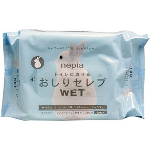【お徳用 10 セット】 ネピア おしりセレブWET 詰替え用 無香料 60枚入×10セット 【お徳用 10 セット】 ネピア おしりセレブWET 詰替え用 無香料 60枚入×10セット
