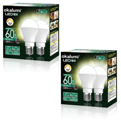 OKALUMI LEDŵ Ĵб E17  5000K 60W 750LM ۸ ŵ ߥ˥ץȥ Ǯܹ...