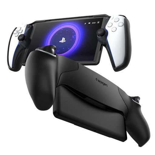 SpigenPlayStationPortalリモートプレーヤーケース薄型軽量指紋防止シン・フィットACS07235(ブラック)