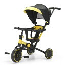 BACANY 子供用三輪車 7IN1 三輪車 ステップ付き 折りたたみ 手押し棒 おしゃれ 1歳-6歳 ランニングバイク コンパクト 自転車 おもちゃ 乗用玩具...