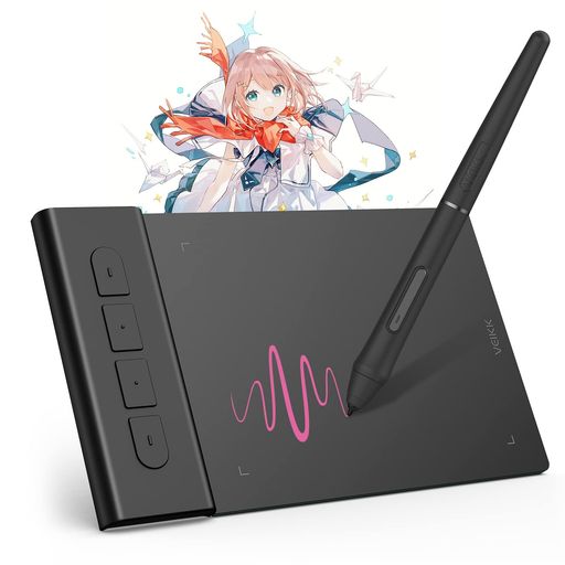 VEIKKペンタブ4X3インチOSU!ゲーム専用超薄型持ち運び便利板タブスマホ対応筆圧感知8192段階両利きショートカットキー4個電源不要ペンペンタブレットイラストお絵描き漫画WINDOWSMACANDROID