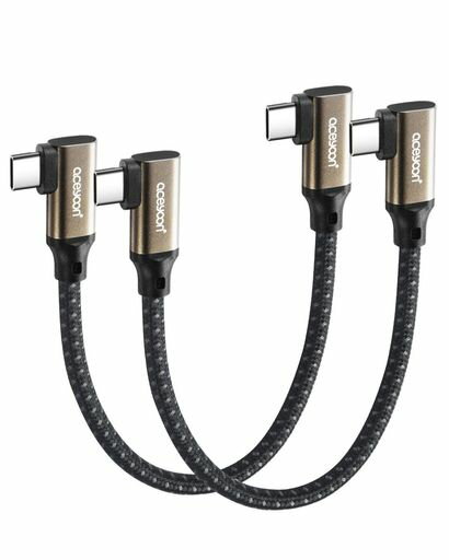ACEYOON USB TYPE C ֥ 60W L  TO  2ܥå û 15 USB3.1 10GBPS...