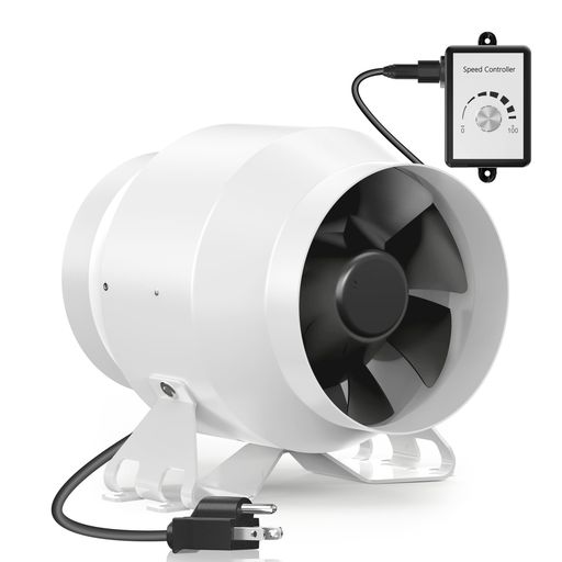 Hon&Guanダクトファン100mm強力無段階調速可能【インボイス制度登録店】金属ケースダクト用換気扇省エネ塗装ブース用マイニングリグ冷却インバータダクトファン無段階調速スイッチ付き…