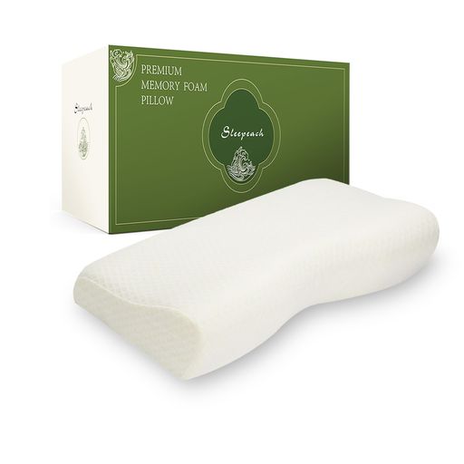 Sleepeach枕まくら低反発低反発枕頭·首·肩を自然にサポートpillowジャストフィットカバー洗濯可50*30cm*10-6cm
