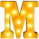 マーキーライトLEDライト英字や数字の形乾電池式イニシャルライト飾りアルファベットイベント結婚式パーティーギフト(M)