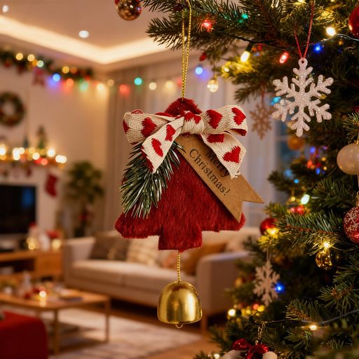 yowodanaクリスマス飾り【2025新登場!クリスマスリンベル】かわいいオーナメントクリスマスリースイン..