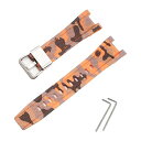 カシオ用GST-W300/GST-S300/GST-W310/GST-W330/GST-W100用バンド交換バンドベルトシリコン製ストラップ交換用ベルト柔らかい...