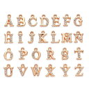 アルファベットチャーム26個セットアクセサリーパーツネックレスブレスレット英字ローマ字基礎パーツジュエリー作りデコキットクラフト手芸手作りキットDIY飾り物