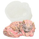 KAKIWYHHHシリコンモールド竜角猫3D動物立体型UVレジンモールドシリコン型UVレジン型エポキシ樹脂粘土キャンドルレジン型抜き型ソフトモールドハンドメイド