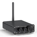 FOSIAUDIOBT10ABLUETOOTH5.0アンプステレオアンプ50WX2小型高低音2チャンネルデジタルクラスDレシーバーベースパッシブスピーカー増幅器家庭用電源アダプタ付き