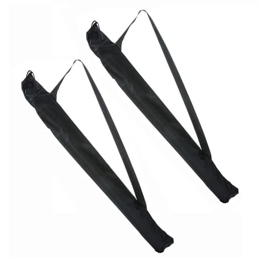 YJRUNFUバットケース2枚セットバット薄手耐久性簡易バット袋持ち運び子ども部活スポーツトレーニング野球愛好家用長さ90cm(ブラック)