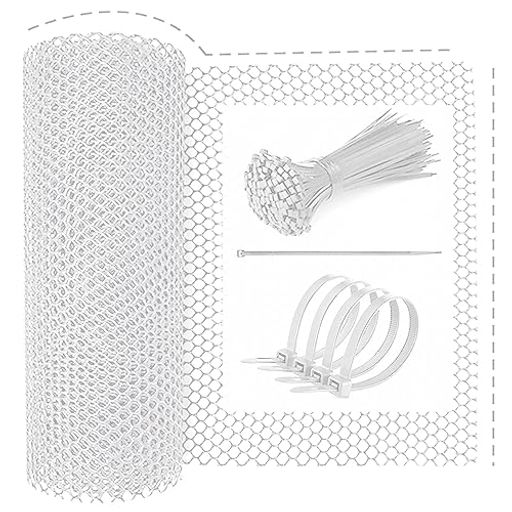 solaay【サイズ:穴8mmx幅40cmx長さ4m】猫脱走防止ネットプラスチックメッシュネット犬猫網戸脱走防止フ..