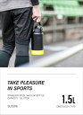 ピーコック水筒スポーツドリンク対応ステンレスボトル1.5Lワンタッチ直飲み保冷ブラックイエローAJG-R150BY