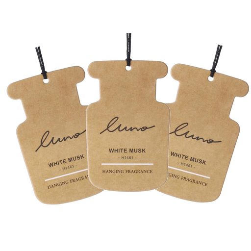 カーメイト(Carmate)車用部屋用吊り下げ消臭芳香剤3枚セット【ホワイトムスクN.】ルーノハンギングペー..