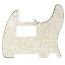 MUSICLILYTLハムバッカーPUテレキャスターピックガードFENDERUSA/メキシコスタンダードTELEエレキギター用、4Pパーチメントパール