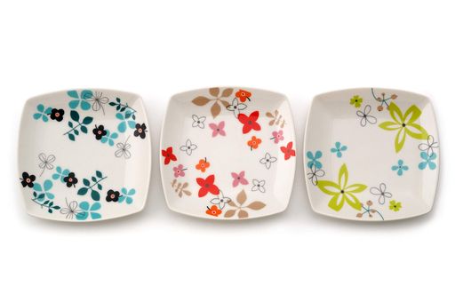 東秀陶器(Tousyuutouki)お皿中皿プレートおしゃれ可愛いセット3枚北欧約奥14.0x幅14.0x高2.0cm北欧スタイルスクエアプレート(3柄組)