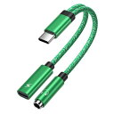 CHRISPOWタイプCイヤホン変換アダプタUSBTYPE-CTO3.5MMイヤホンしながら充電15CMDACチップPD20W急速充電4極TRRSイヤホンジャッ...