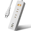 SAYBOUR電源タップUSB延長コード1Mコンセント6個TYPE-CUSB-A雷ガードスイッチ白AJ-6100