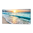 海アートパネル海と空太陽絵海の写真海の景色大絵画インテリア風景画絵画壁掛け風景部屋飾り壁絵室内装飾木枠付きの完成品(30x60cm)
