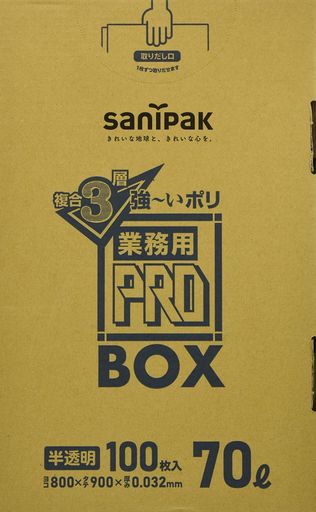 ܥ˥ѥå(SANIPAK)ޥݥʣ3ض̳ȢȾƩ70L100PA73