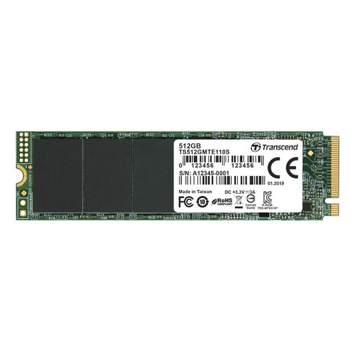 トランセンドジャパンTranscendPCIeM.2SSD(2280)512GBNVMePCIeGen3x43DTLC採用5年保証TS512GMTE110S