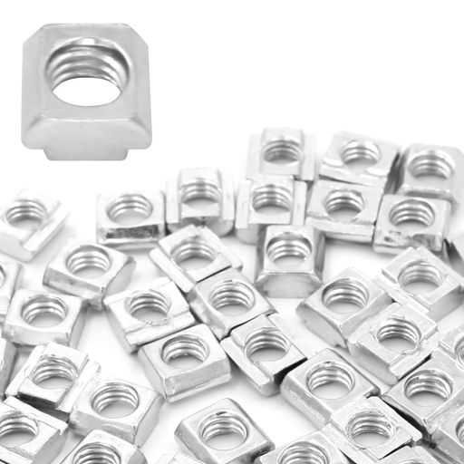 winova50個入M6TスライダーTスロットナットスライダーナッT-ナット炭素鋼製20レールアルミフレーム用ア..